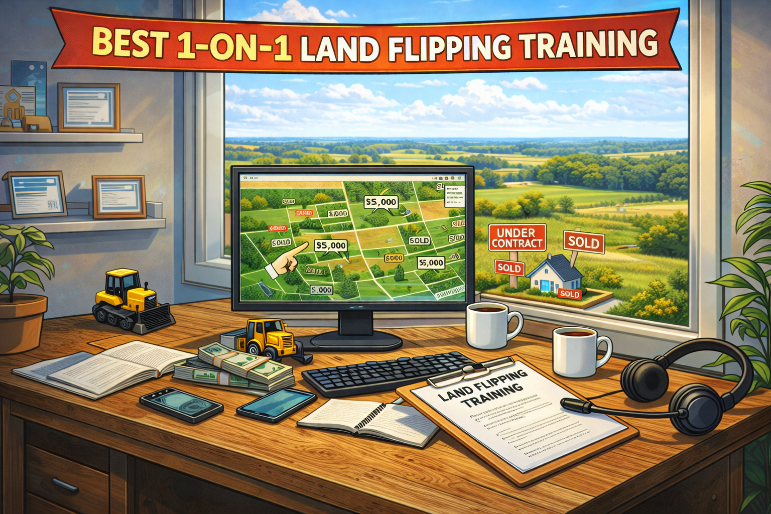 Land flipping training tools and resources